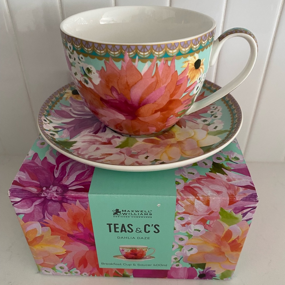 Maxwell & Williams Teas & C's Dahlia Daze Cup and Saucer Set - Multicolor